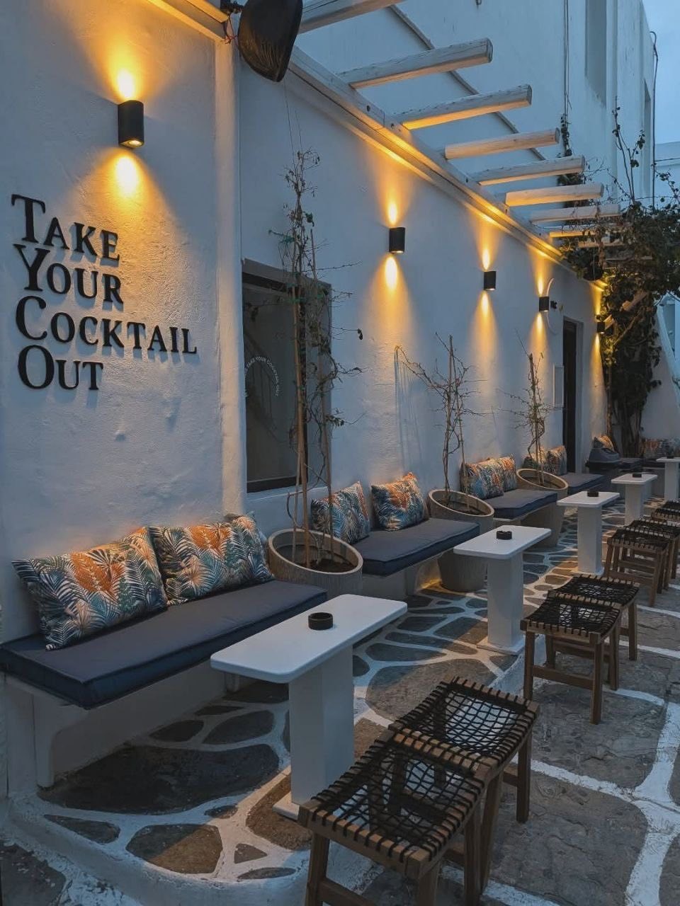 The TYCO corner in Mykonos Town